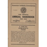 AMATEUR ATHLETIC ASSOCIATION HANDBOOK 1946