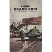 BRITISH GRAND PRIX 1949 OFFICIAL MOTOR RACING PROGRAMME