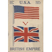 BRITISH EMPIRE V U.S.A. 1928 (STAMFORD BRIDGE) ATHLETICS PROGRAMME