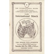 GREAT BRITAIN V FRANCE 1935 (WHITE CITY) ATHLETICS PROGRAMME