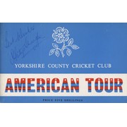 YORKSHIRE COUNTY CRICKET CLUB: AMERICAN TOUR