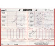ESSEX V YORKSHIRE 1983 (JOHN PLAYER LEAGUE) CRICKET PROGRAMME - SIGNED BY YORKSHIRE TEAM