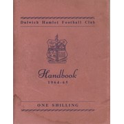 DULWICH HAMLET FOOTBALL CLUB HANDBOOK 1964-65