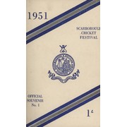 SCARBOROUGH CRICKET FESTIVAL OFFICIAL SOUVENIR 1951-56 (COMPLETE SET OF SIX ISSUES) - FROM JOHN ARLOTT