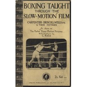 BOXING TAUGHT THROUGH THE "SLOW-MOTION FILM"
