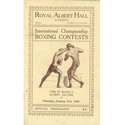 PHIL SCOTT V TED SANDWINA 1929 BOXING PROGRAMME (ALSO JACK KID BERG)