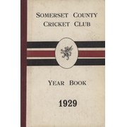 SOMERSET COUNTY CRICKET CLUB YEARBOOK 1929