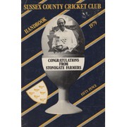 SUSSEX COUNTY CRICKET CLUB HANDBOOK 1979
