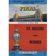 ST. HELENS V WIDNES 1976 (CHALLENGE CUP FINAL) RUGBY LEAGUE PROGRAMME