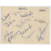 ENGLAND CRICKET TEAM 1949 CRICKET AUTOGRAPHS (& SOUTH OF ENGLAND TEAM)
