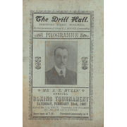 CHRIS CLARKE V TED MOORE (WOOLWICH) 1907 BOXING PROGRAMME