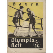 BERLIN OLYMPICS 1936 - BOXING TOURNAMENT SOUVENIR 
