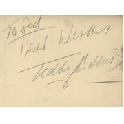TEDDY BALDOCK BOXING AUTOGRAPH