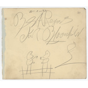 JACK BLOOMFIELD 1933 BOXING AUTOGRAPH
