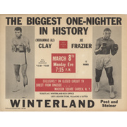 MUHAMMAD ALI V JOE FRAZIER 1971 BOXING POSTER/FLYER (WINTERLAND, SAN FRANCISCO)