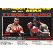 MIKE TYSON V FRANK BRUNO 1988 BOXING POSTER