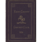 KENT COUNTY CRICKET CLUB 1931 [BLUE BOOK]