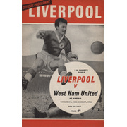 LIVERPOOL V WEST HAM UNITED 1964 (CHARITY SHIELD) FOOTBALL PROGRAMME