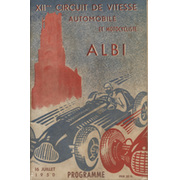 ALBI GRAND PRIX 1950 OFFICIAL MOTOR RACING PROGRAMME