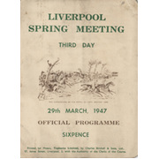 THE GRAND NATIONAL 1947 OFFICIAL RACECARD