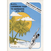BRADFORD JUNIOR CRICKET LEAGUE TOUR OF BARBADOS 1986 BROCHURE