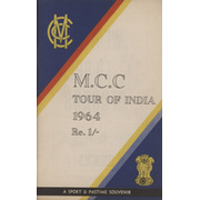 ENGLAND TOUR OF INDIA 1964 CRICKET BROCHURE