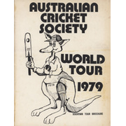 AUSTRALIAN CRICKET SOCIETY WORLD TOUR 1979 BROCHURE
