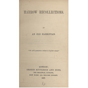 HARROW RECOLLECTIONS