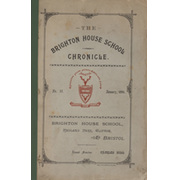 THE BRIGHTON HOUSE SCHOOL CHRONICLE NO.11 JANUARY 1894 - W.G. GRACE