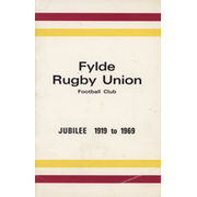 FYLDE RUGBY UNION FOOTBALL CLUB JUBILEE 1919-1969