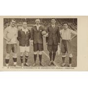 AMSTERDAM OLYMPICS 1928 FOOTBALL FINAL POSTCARD (URUGUAY V ARGENTINA)