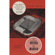 MANCHESTER UNITED V REAL MADRID 1961-62 FOOTBALL PROGRAMME