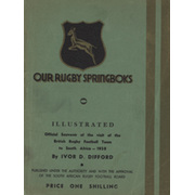 OUR RUGBY SPRINGBOKS - BRITISH LIONS TOUR 1938