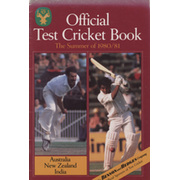 OFFICIAL TEST CRICKET BOOK: NEW ZEALAND, INDIA IN AUSTRALIA 1980-81