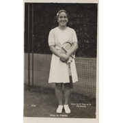 ANITA LIZANA (CHILE) TENNIS POSTCARD