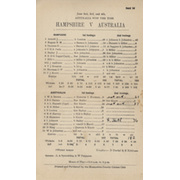 HAMPSHIRE V AUSTRALIA 1948 CRICKET SCORECARD