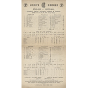 ENGLAND V AUSTRALIA 1953 (LORD