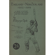 ENGLAND V NEW ZEALAND 1902-1949 (PLUM WARNER
