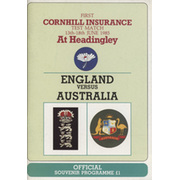 ENGLAND V AUSTRALIA 1985 1ST TEST (HEADINGLEY) CRICKET PROGRAMME