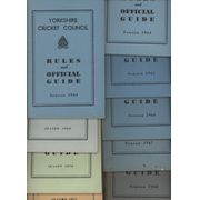 YORKSHIRE CRICKET COUNCIL RULES AND OFFICIAL GUIDE 1963-78 (14)