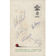 SURREY COUNTY CRICKET CLUB YEAR BOOK FOR 1967 (MULTI SIGNED)