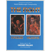 MARVIN HAGLER V THOMAS HEARNS 1985 BOXING PROGRAMME