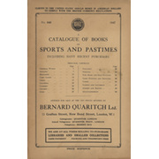 A CATALOGUE OF BOOKS ON SPORTS AND PASTIMES