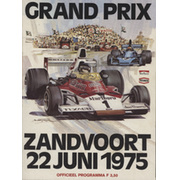 DUTCH GRAND PRIX 1975 OFFICIAL PROGRAMME (JAMES HUNT