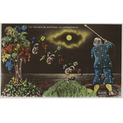 THE GOLFER, BLACKPOOL ILLUMINATIONS POSTCARD