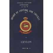 OFFICIAL SOUVENIR OF THE ENGLAND CRICKET TOUR TO CEYLON 1965