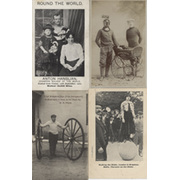 EDWARDIAN ECCENTRICS - DISTANCE WALKING POSTCARDS (X8)