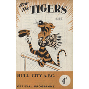 HULL CITY V STOCKPORT COUNTY 1956-57 FOOTBALL PROGRAMME