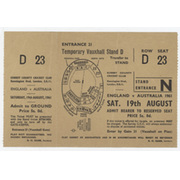 ENGLAND V AUSTRALIA 1961 (OVAL) CRICKET TICKET