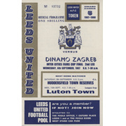 LEEDS UNITED V DINAMO ZAGREB 1967 (FAIRS CUP FINAL 2ND LEG) FOOTBALL PROGRAMME